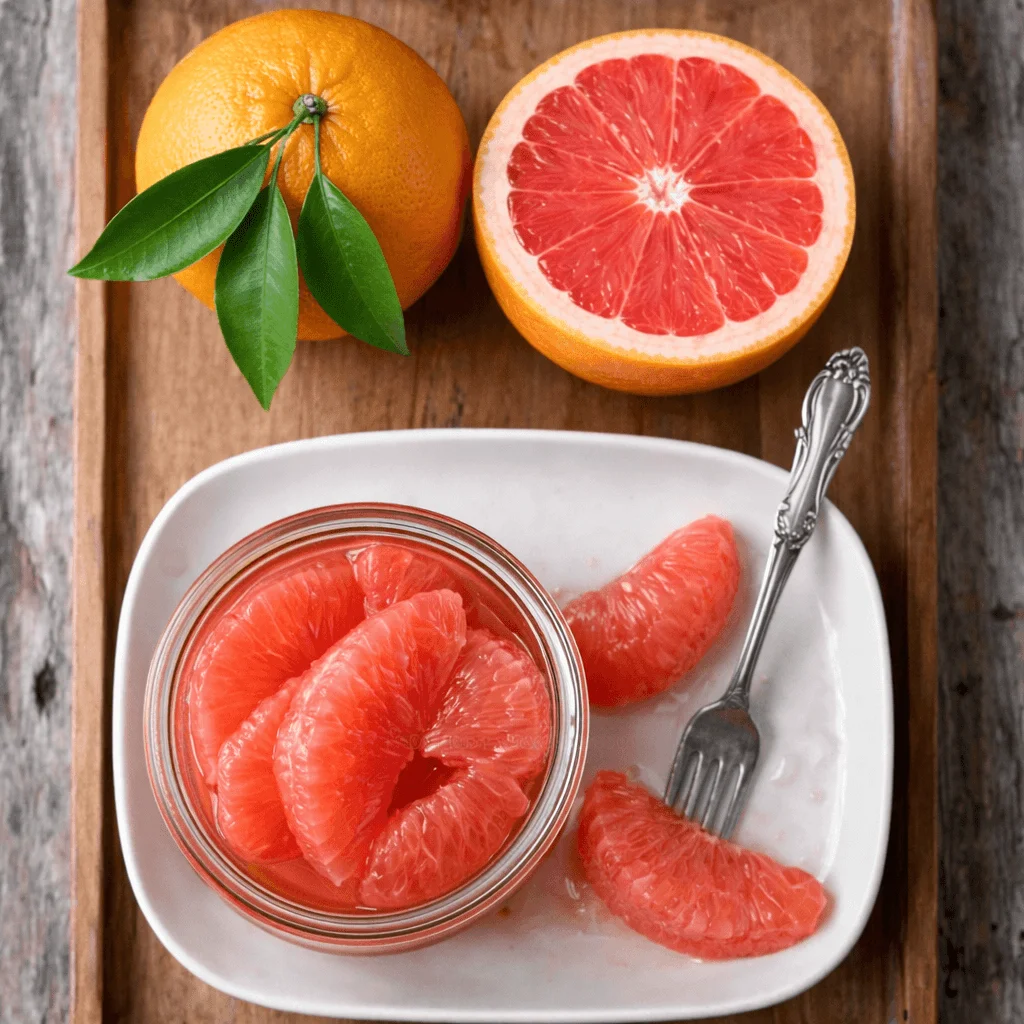 Natural citrus fruits and healthy ingredients
